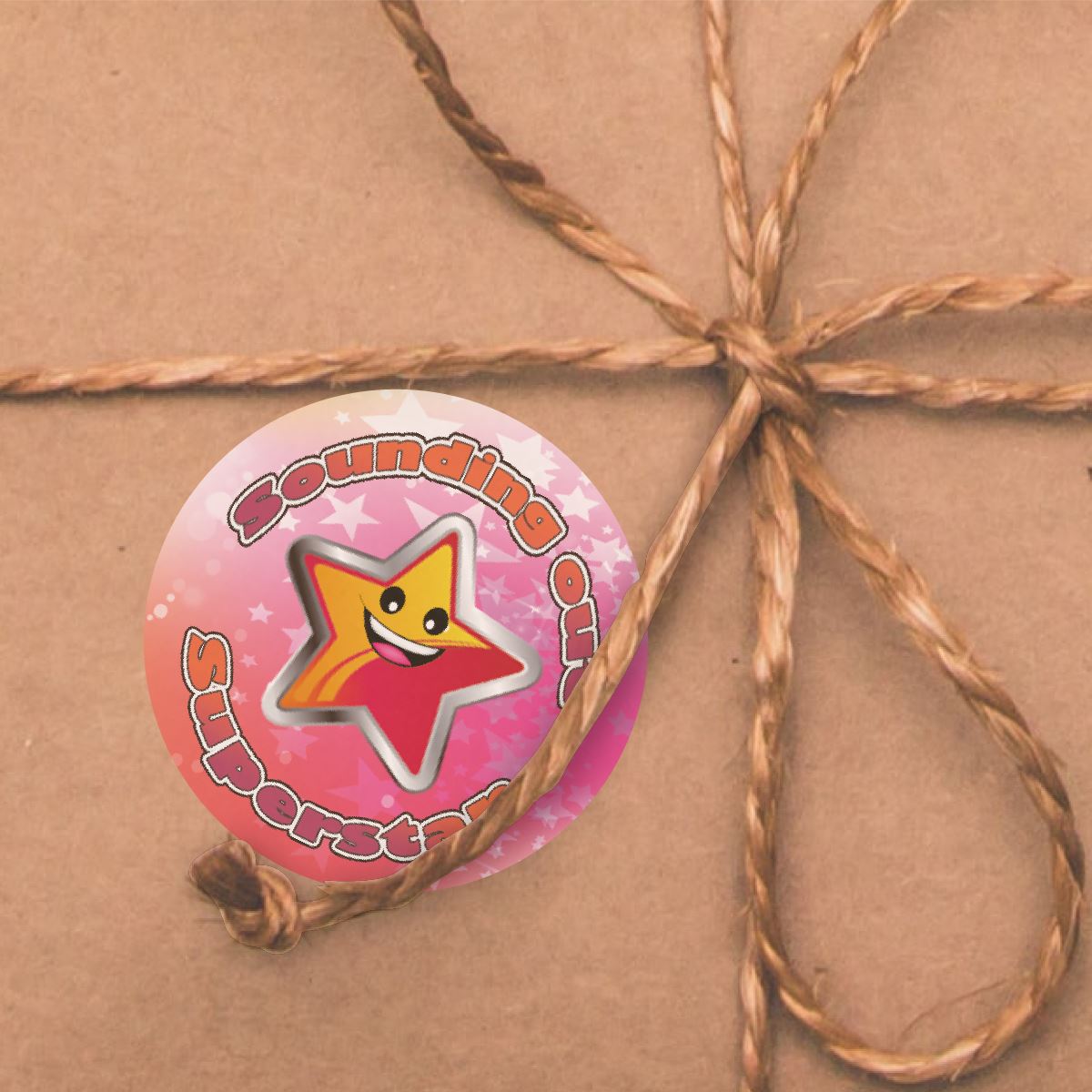 144 Sounding out Superstar 30mm Reward Stickers for School Teachers, Parents