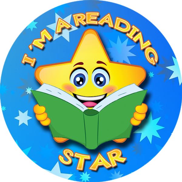 144 I'm a Reading Star 30mm Reward Stickers for School Teachers, Parents and Nursery