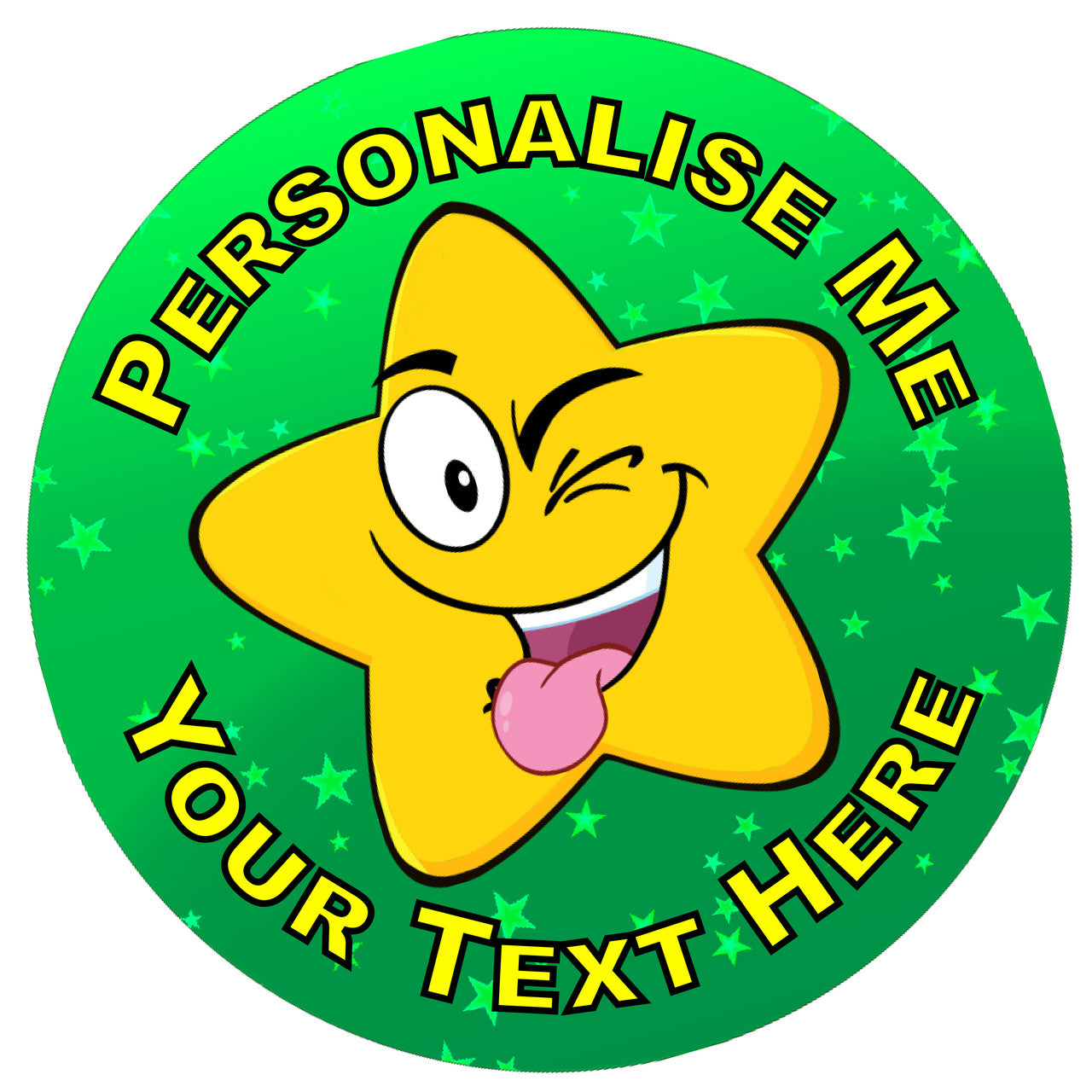 Sticker Stocker 144 Personalised Silly Star 30mm Reward Stickers for School Teachers, Parents and Nursery