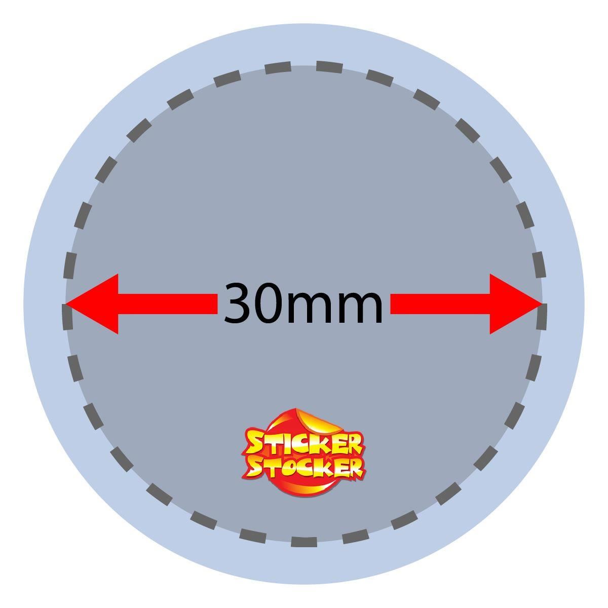 144 Spy Glass Personalised 30mm Reward Stickers for School Teachers, Parents and Nursery