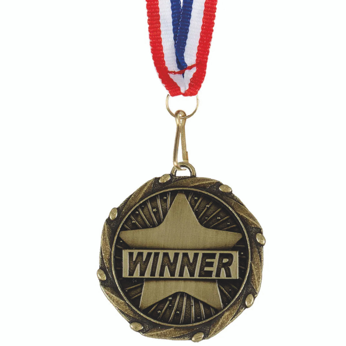 Sticker Stocker - Winner Medal with FREE Ribbon and Certificate 45mm Metal