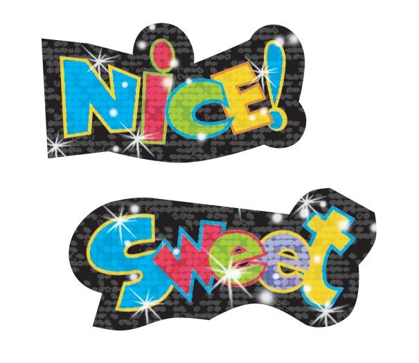 TREND Praise Words Sparkle Reward Stickers