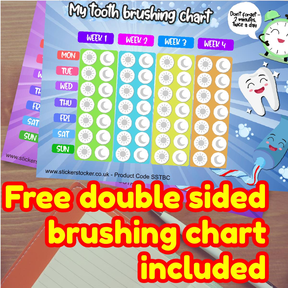 900 Mini Teeth Planner Dots 10mm Spot Stickers for Teachers Planners Parents Dentists