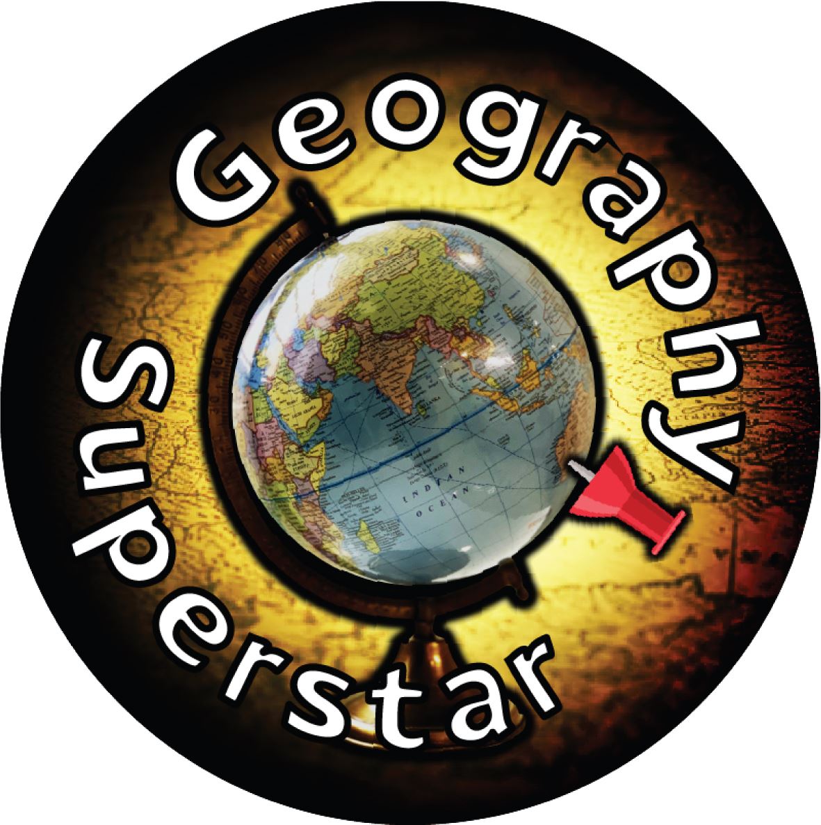 144 Geography Superstar 30mm Stickers for School Teachers, Parents and Nursery