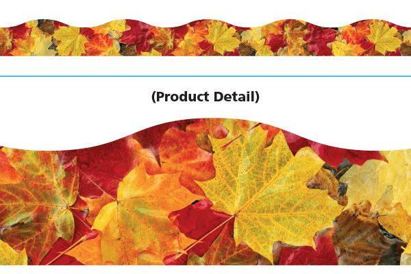 Classroom Trimmers Notice Board Display Borders - Autumn Leaves
