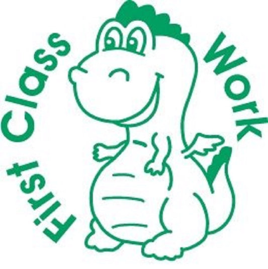 First Class Work - Self inking teacher reward xstamper xclamations stamp