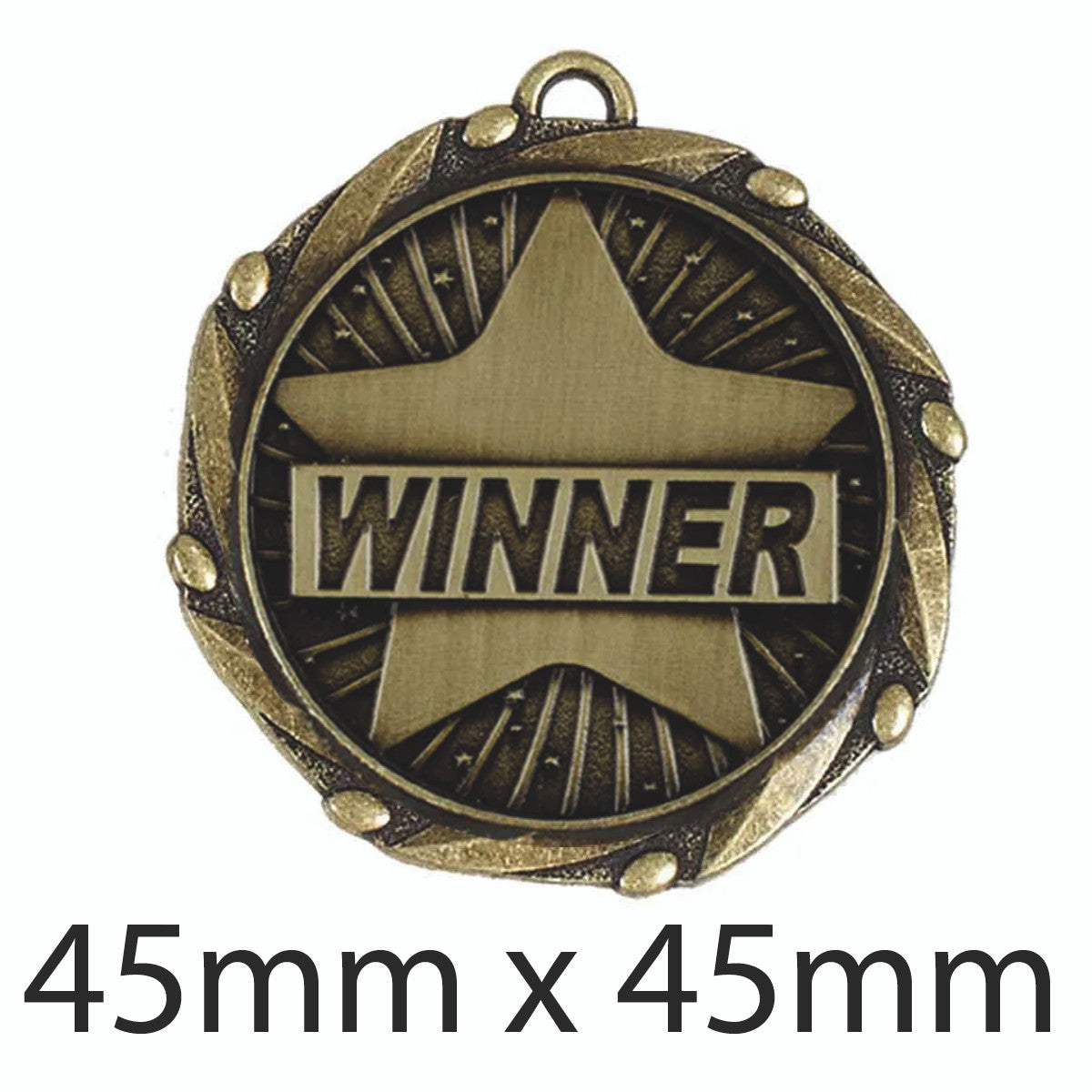 Sticker Stocker - Winner Medal with FREE Ribbon and Certificate 45mm Metal