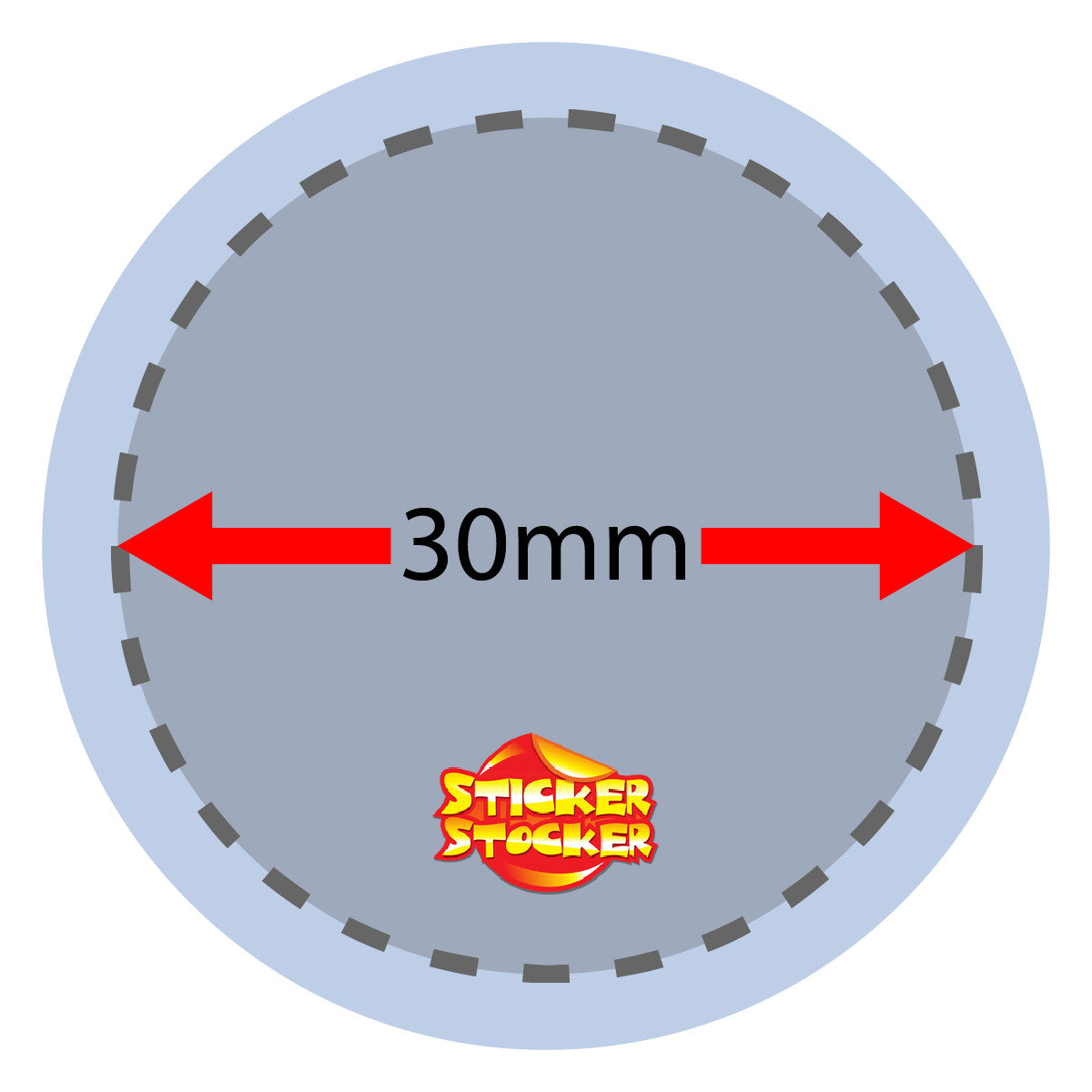 Sticker Stocker 144 Thank You For Coming To My Party 30mm Childrens Birthday Thankyou Stickers