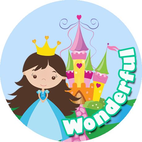 144 Princess Praise Words 30mm Stickers for Teachers, Parents and Party Bags