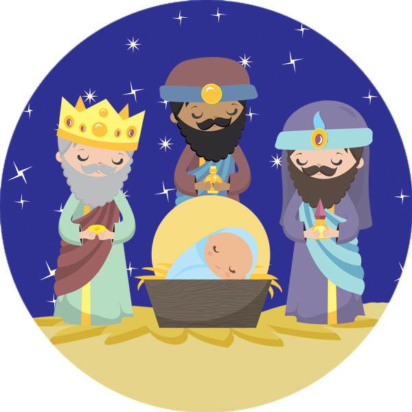 144 Christmas Nativity 30mm Children's Xmas Reward Stickers for Teachers or Parents