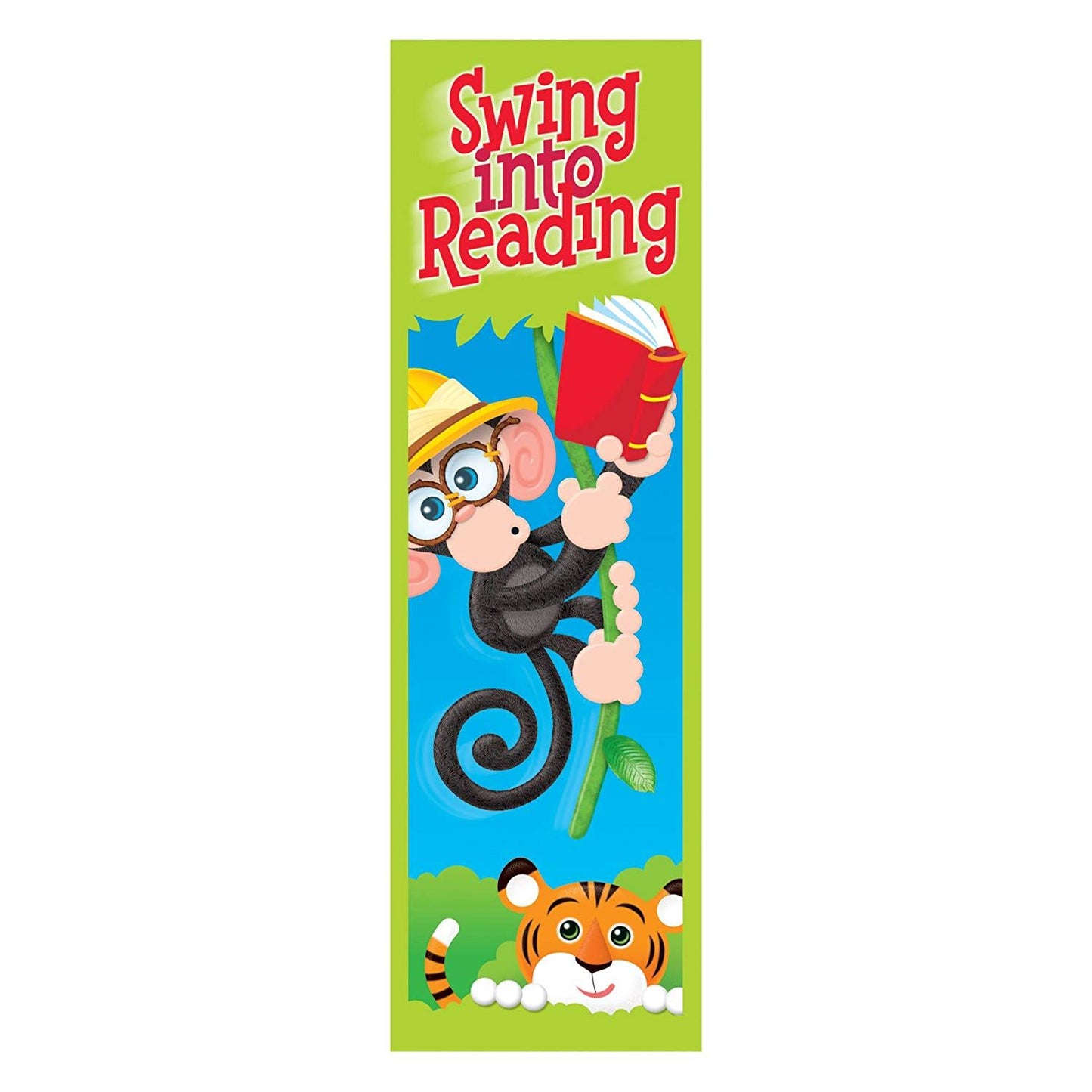 36 'Swing into Reading' Monkey reading reward bookmarks for teachers