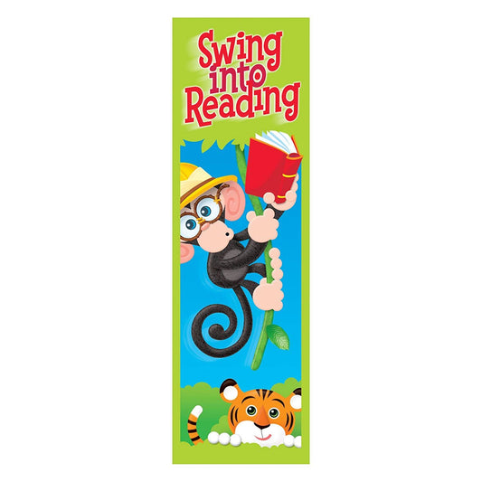 36 'Swing into Reading' Monkey reading reward bookmarks for teachers