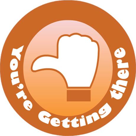 144 Thumbs 30mm Children's Reward Stickers for Teachers or Parents