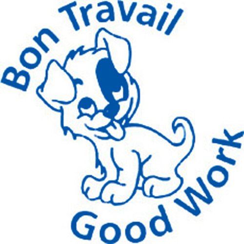 Bon Travail Well Done- French Self inking teacher reward xstamper xclamations stamp
