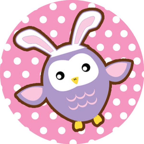 144 Easter Owls 30mm Reward Stickers for Teachers, Parents and Spring Party Bags