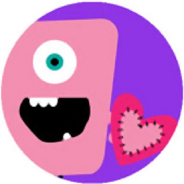 144 Monster Hearts 30mm Children's Reward Stickers for Teachers or Parents