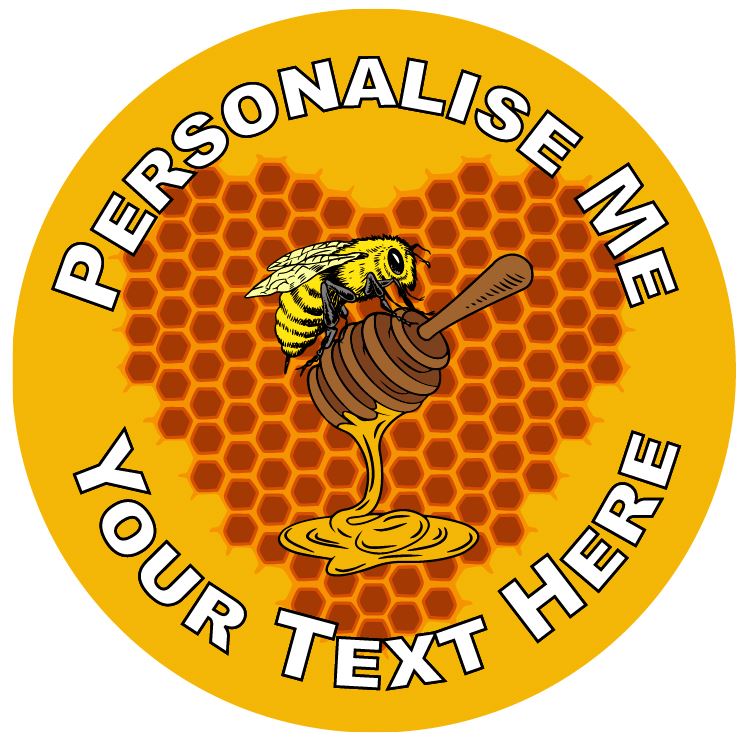 144 Personalised Honey Hearts 30mm Reward Stickers for School Teachers, Parents and Nursery