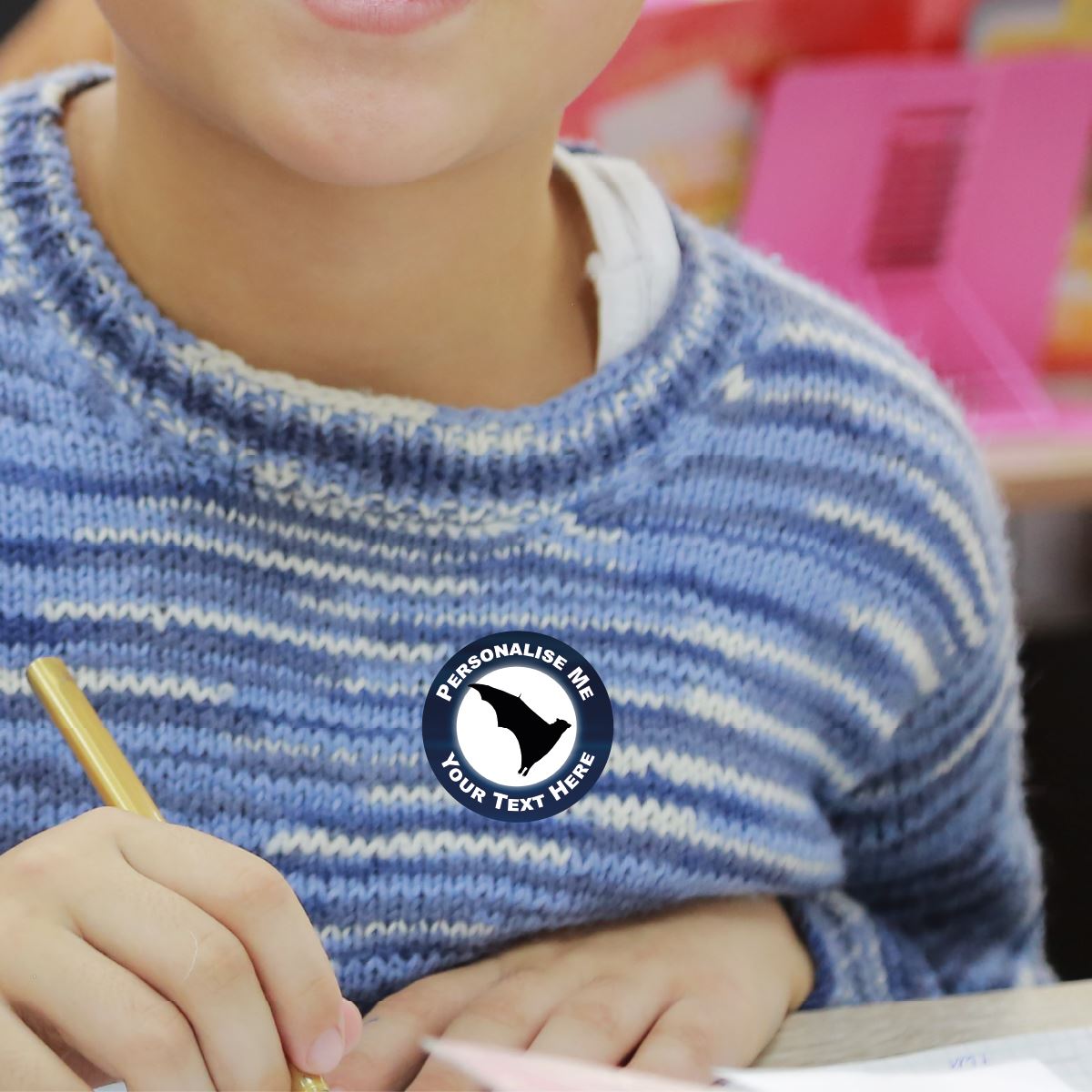 144 Bats Personalised 30mm Reward Stickers for School Teachers, Parents and Nursery