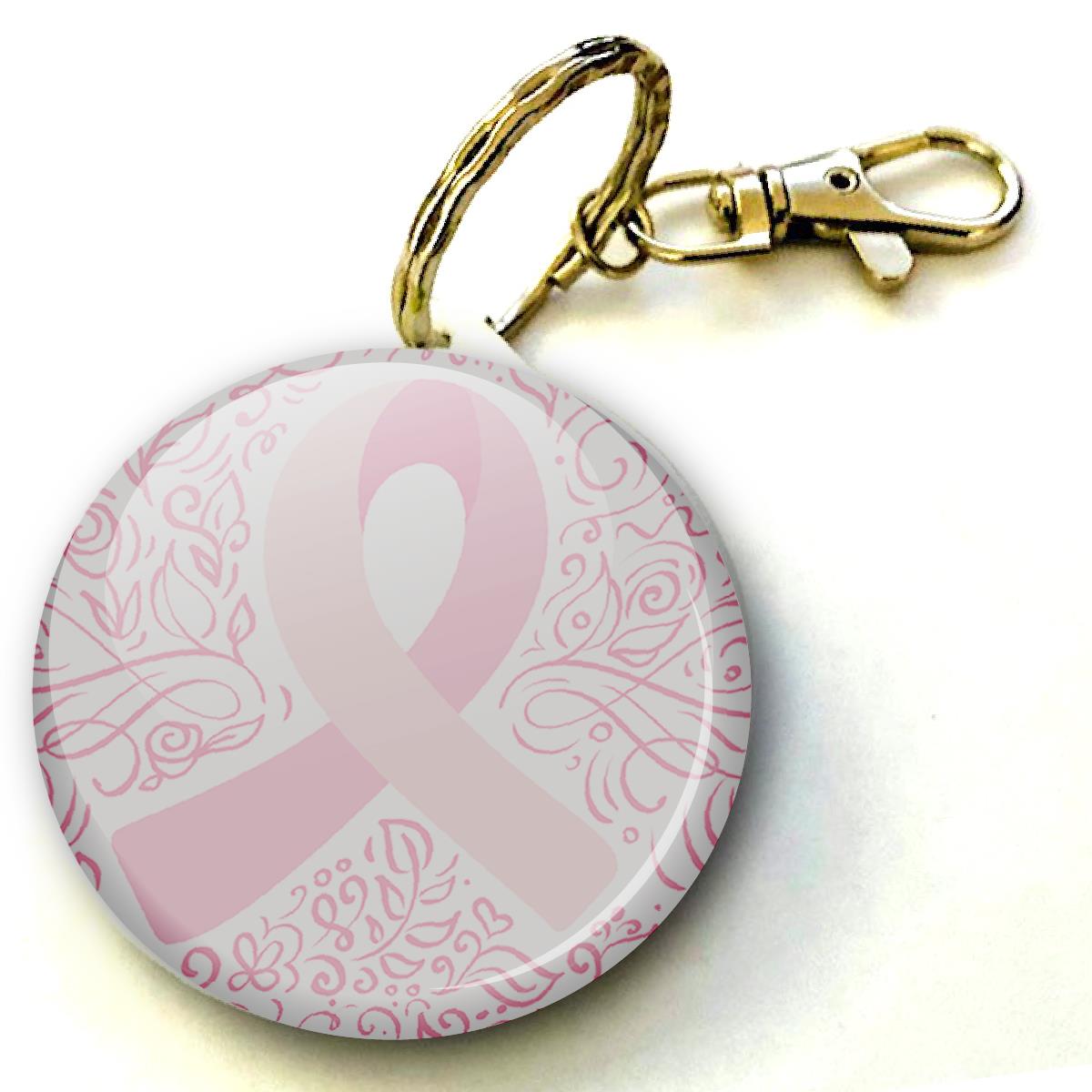 Breast Cancer Awareness Keyring 38mm (Pack of 8 Key Rings - 38mm)