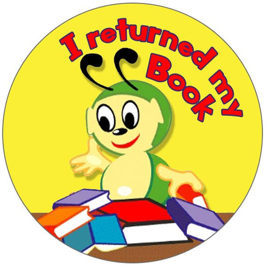 144 I Returned my Book 30mm Reward Stickers for Teachers or Parents