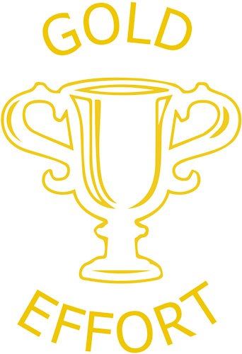 Gold Effort - Self inking teacher reward xstamper xclamations stamp