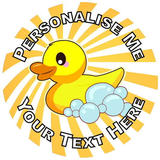 144 Personalised Bath Time Ducks 30mm Reward Stickers for School Teachers, Parents and Nursery