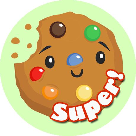 120 Smart Cookie 30mm Chocolate Scented Reward Stickers for Teachers, Parents and Party Bags