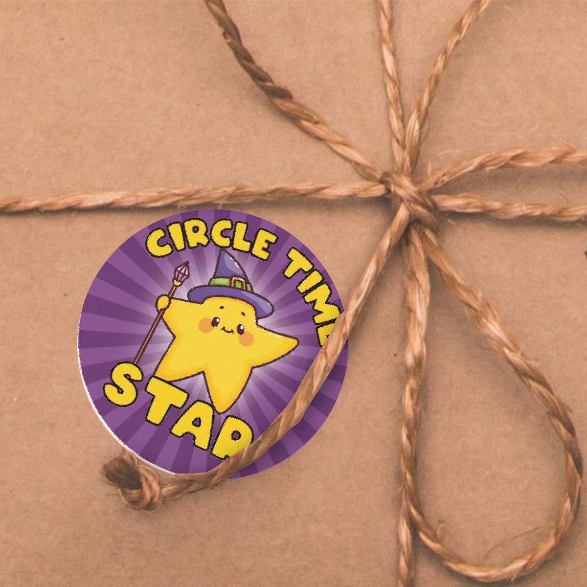144 Circle Time Star 30mm Reward Stickers for School Teachers, Parents and Nursery