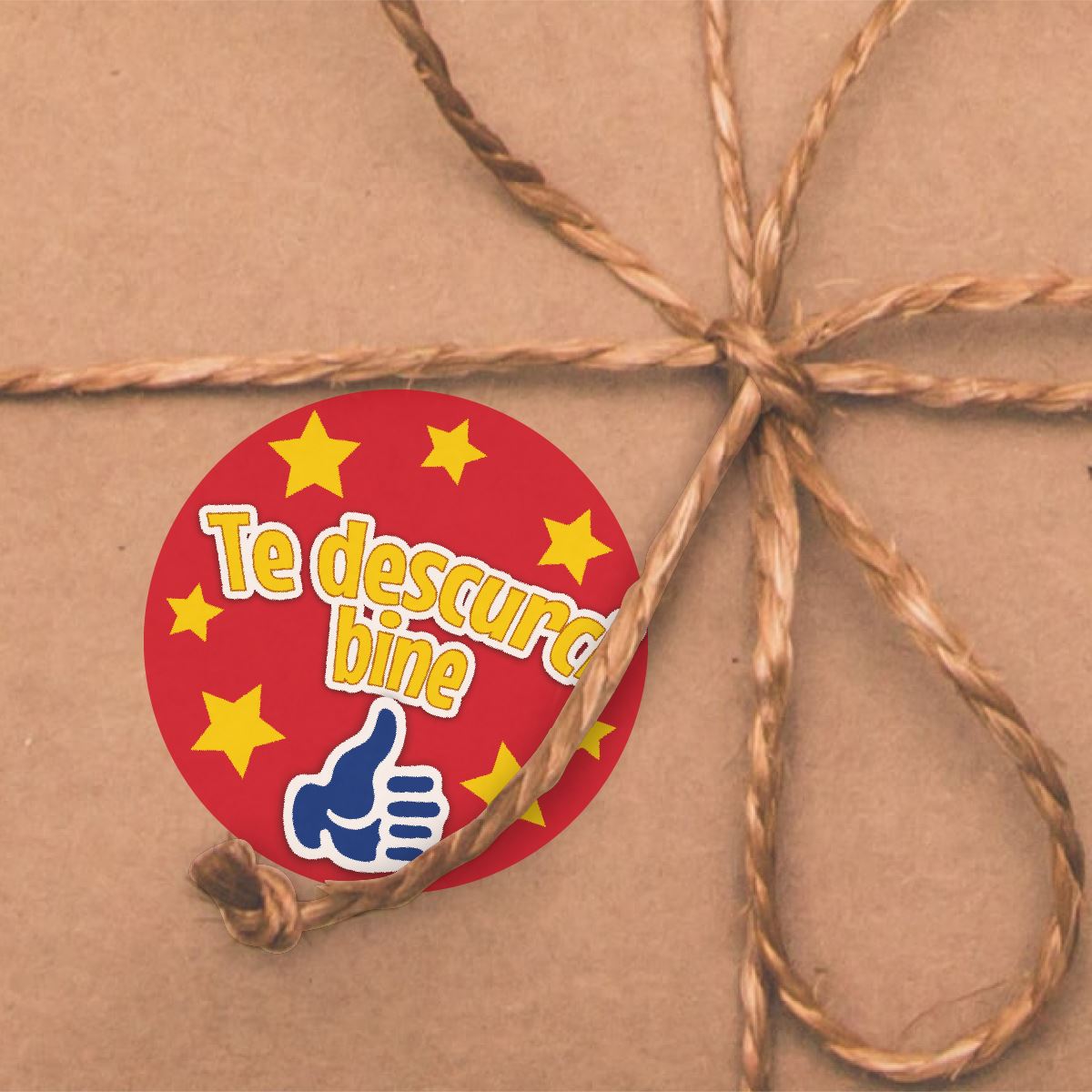 144 Super Romanian Praise Word Stickers - 30mm Glossy Reward Stickers for Teachers & Parents