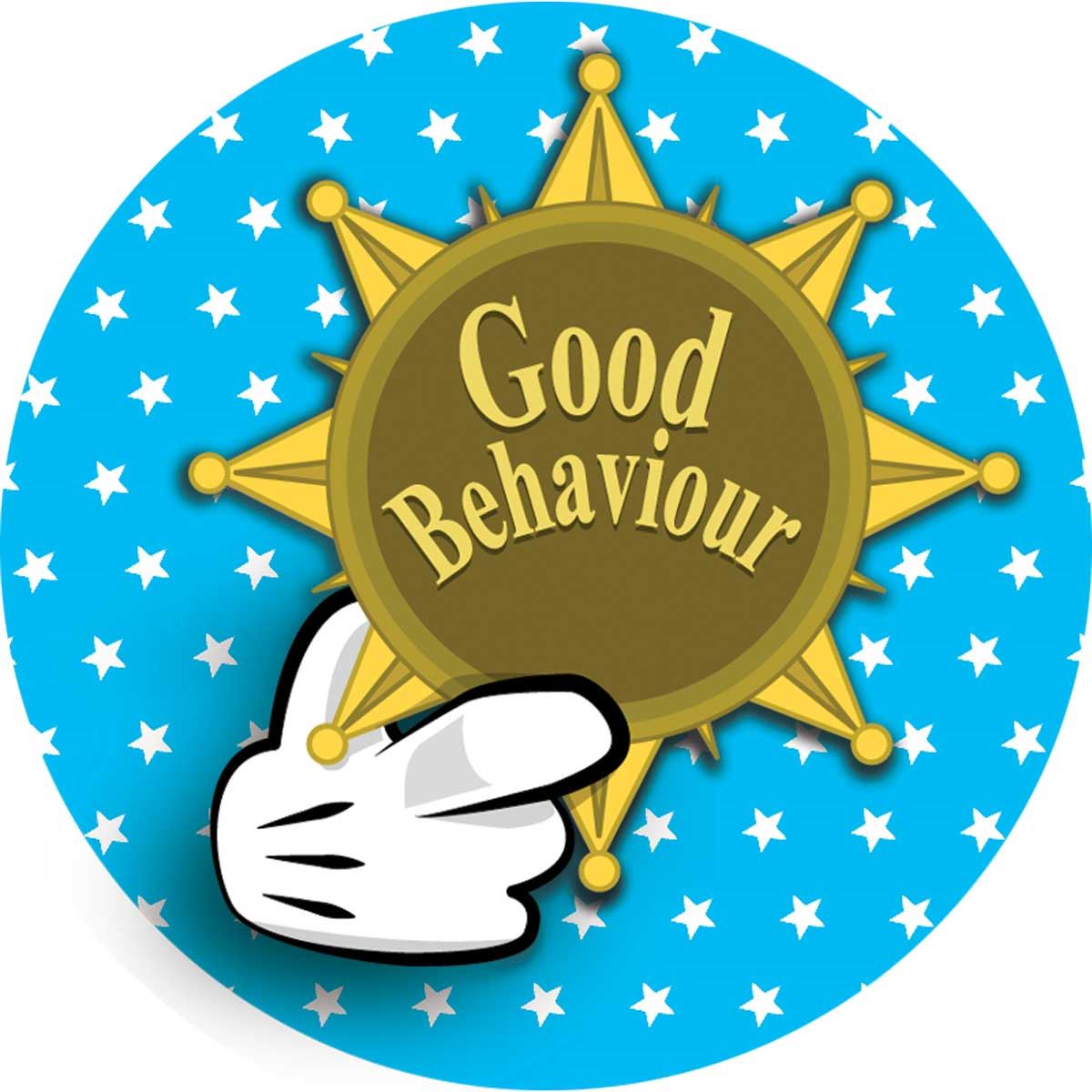 144 Good Behaviour 30mm Stickers for School Teachers, Parents and Nursery