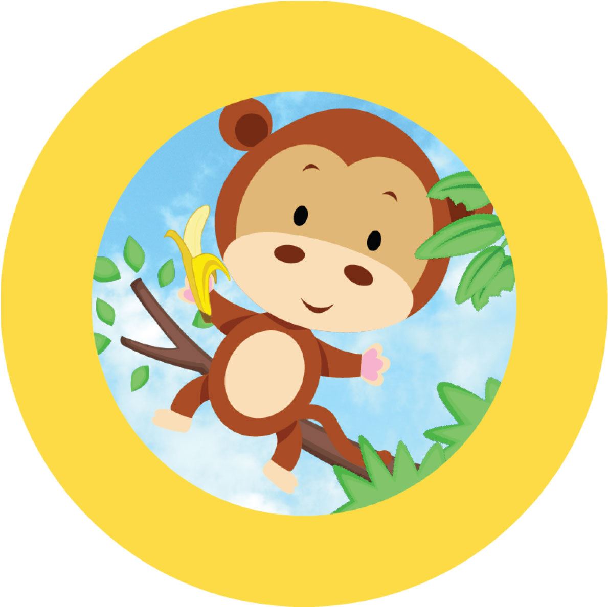 144 Funky Monkeys 30mm Reward Stickers for School Teachers, Parents and Nursery