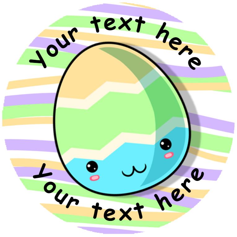 144 Personalised Easter Eggs 30mm Reward Stickers for School Teachers, Parents and Nursery