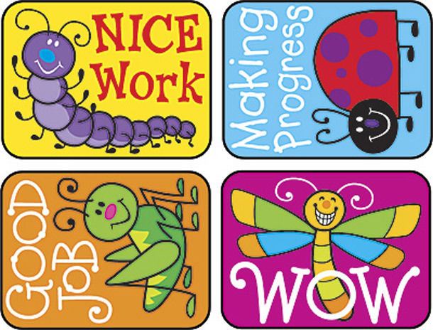 TREND 100 Large Interesting Insects Applause reward stickers