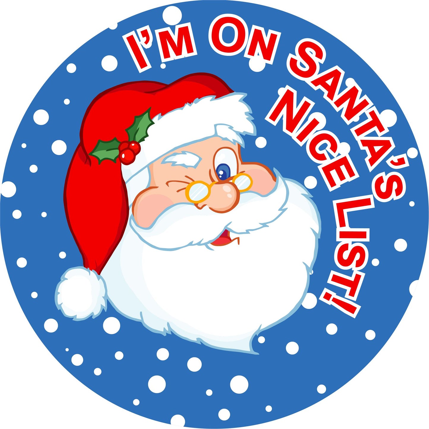 144 Santa's Nice List Christmas Reward Stickers for School Teachers, Parents and Nursery