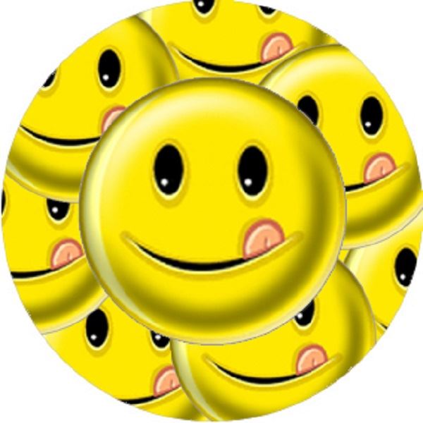 144 Smileys 30mm Children's Reward Yellow Smile Stickers for Teachers or Parents