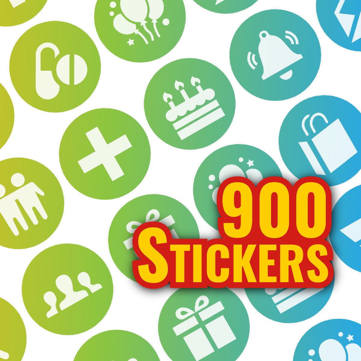 Sticker Stocker - 900 Mini Rainbow Planner Dots 10mm Spot Stickers for Teachers and Planners