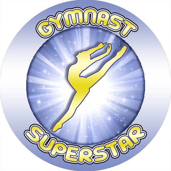 144 Gymnastics Rewards 30mm Stickers for Teachers, Parents and Party Bags
