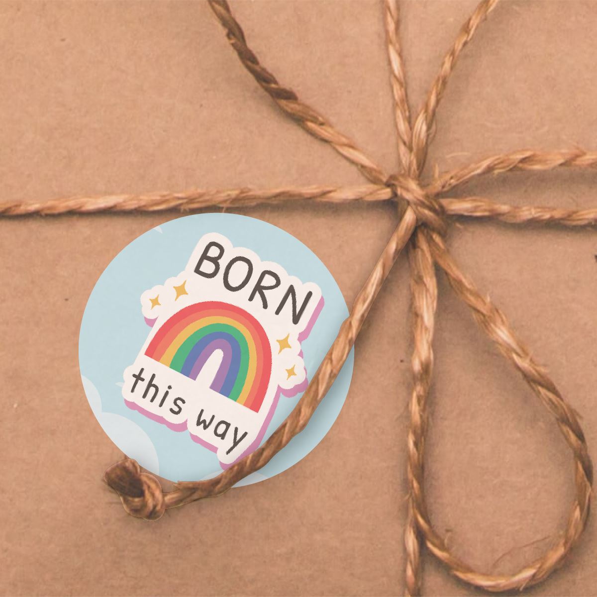 144 Colourful PRIDE Month Rainbow Flag 30mm Glossy Stickers