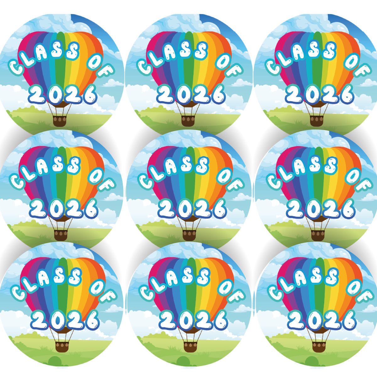 144 End of School Year Stickers - Class of Term Teacher Reward Stickers Size 30mm