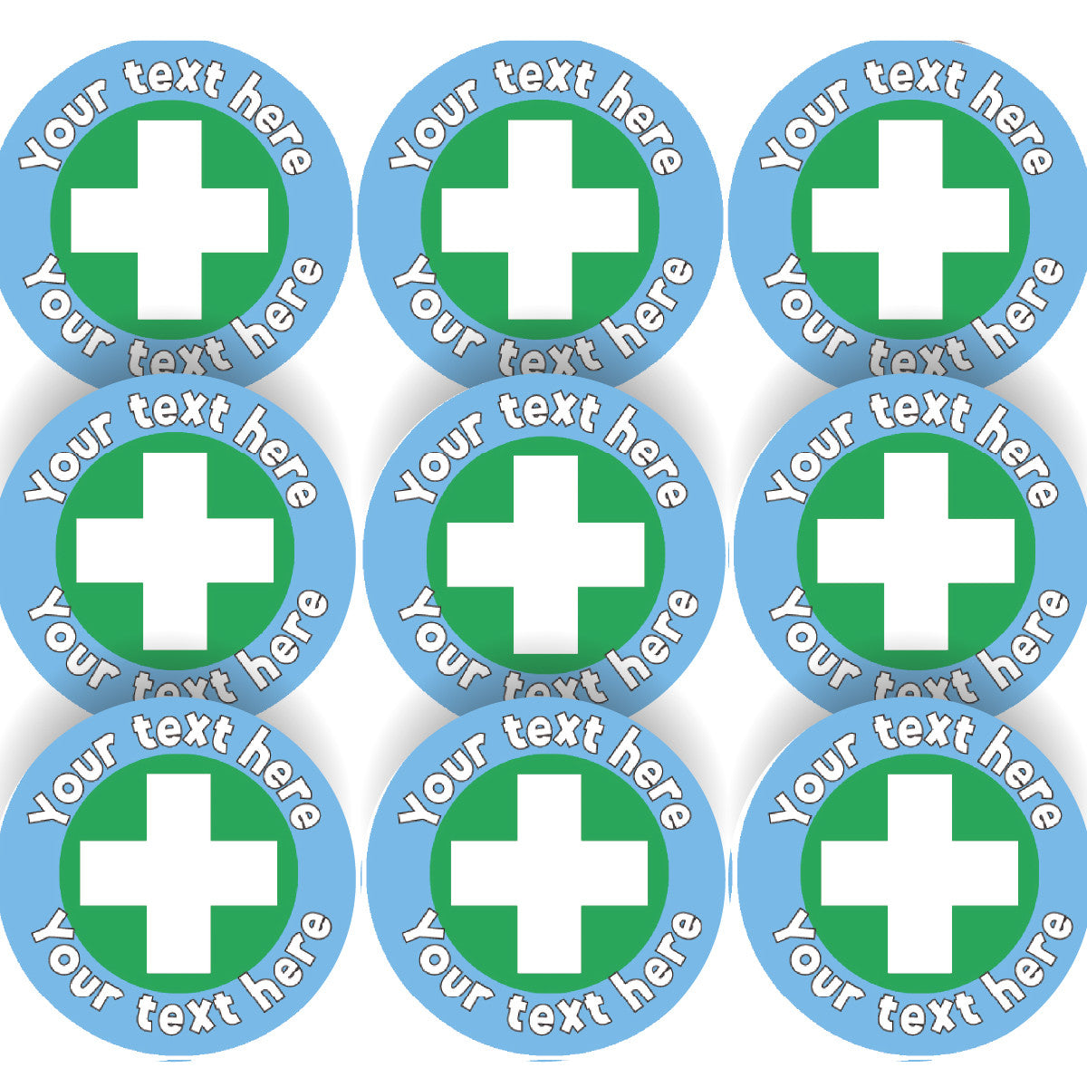 144 Personalised First Aid 30mm Reward Stickers for School Teachers, Parents, Doctors and Hospitals
