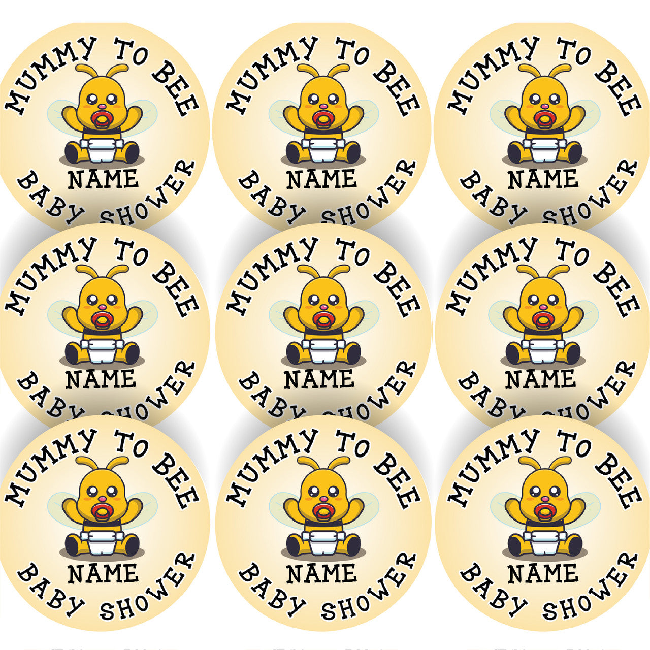 144 Mummy To Bee Baby Shower 30mm Reward Stickers for School Teachers, Parents and Nursery
