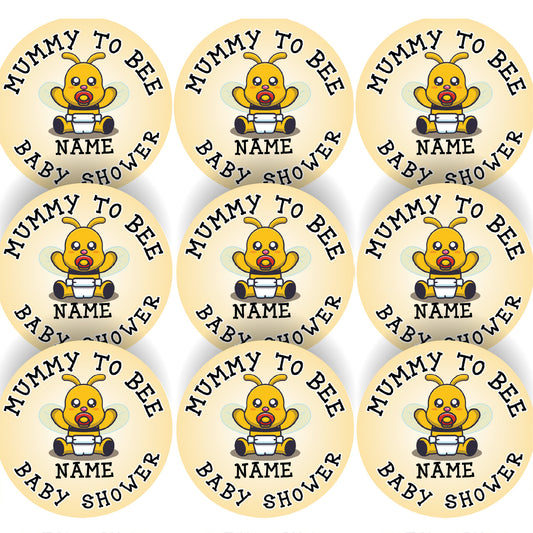144 Mummy To Bee Baby Shower 30mm Reward Stickers for School Teachers, Parents and Nursery