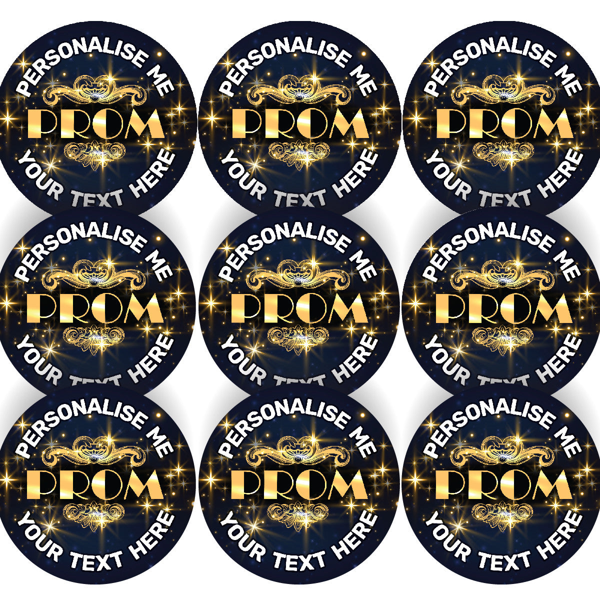 Sticker Stocker - 144 Prom Vintage Personalised 30mm Reward Stickers for School teachers
