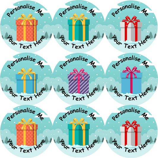 Sticker Stocker - 144 Personalised Christmas Presents 30mm Reward Stickers for School Teachers, Parents and Nursery
