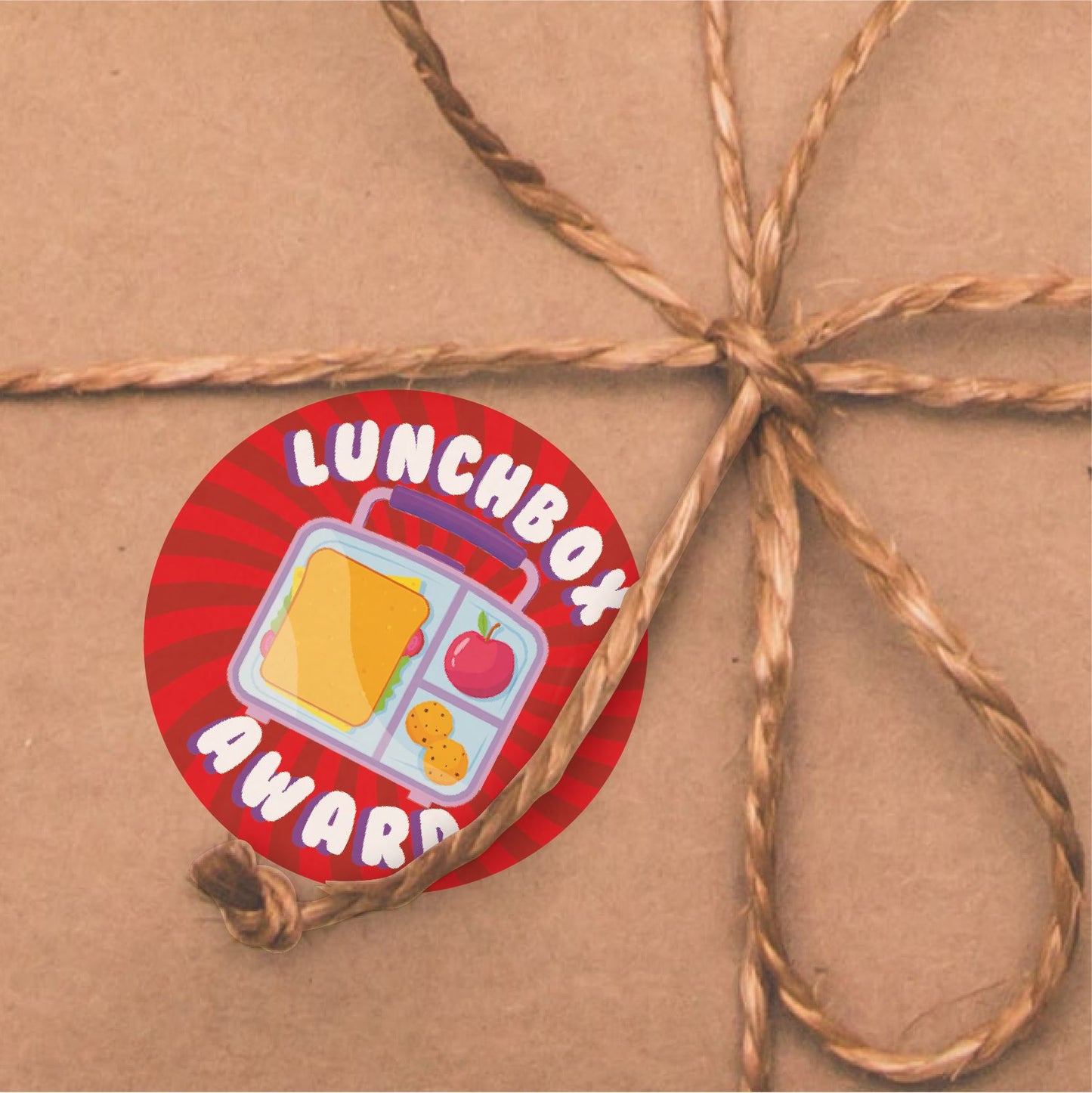 144 Lunchbox Award 30mm Reward Stickers for Teachers, Parents and Party Bags