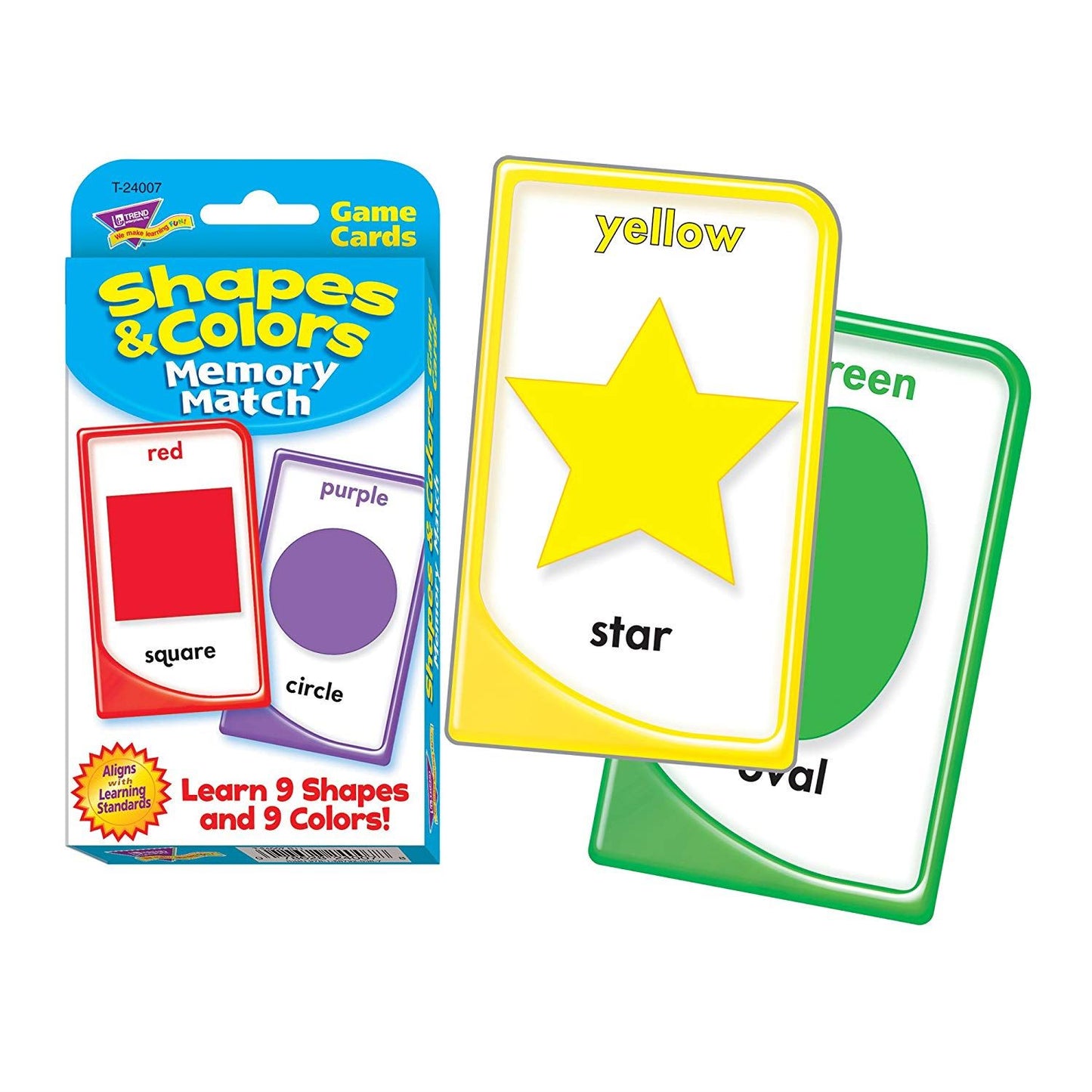 Teaching Colours and Shapes Memory Match Game Challenge Cards