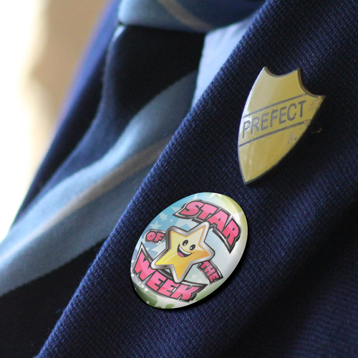 Sticker Stocker - Star of the Week Reward Button Badges (20 Pin Badges - 38mm)