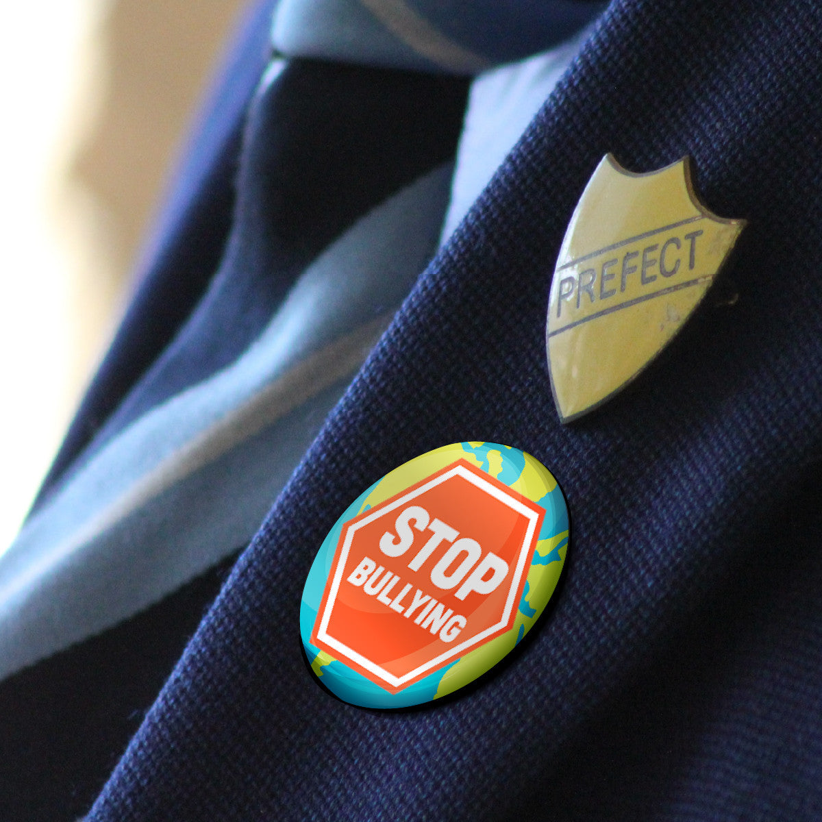 Anti-Bullying Awareness Badge 38mm (Pack of 20 Pin Badges - 38mm) Teachers, Parents, Schools