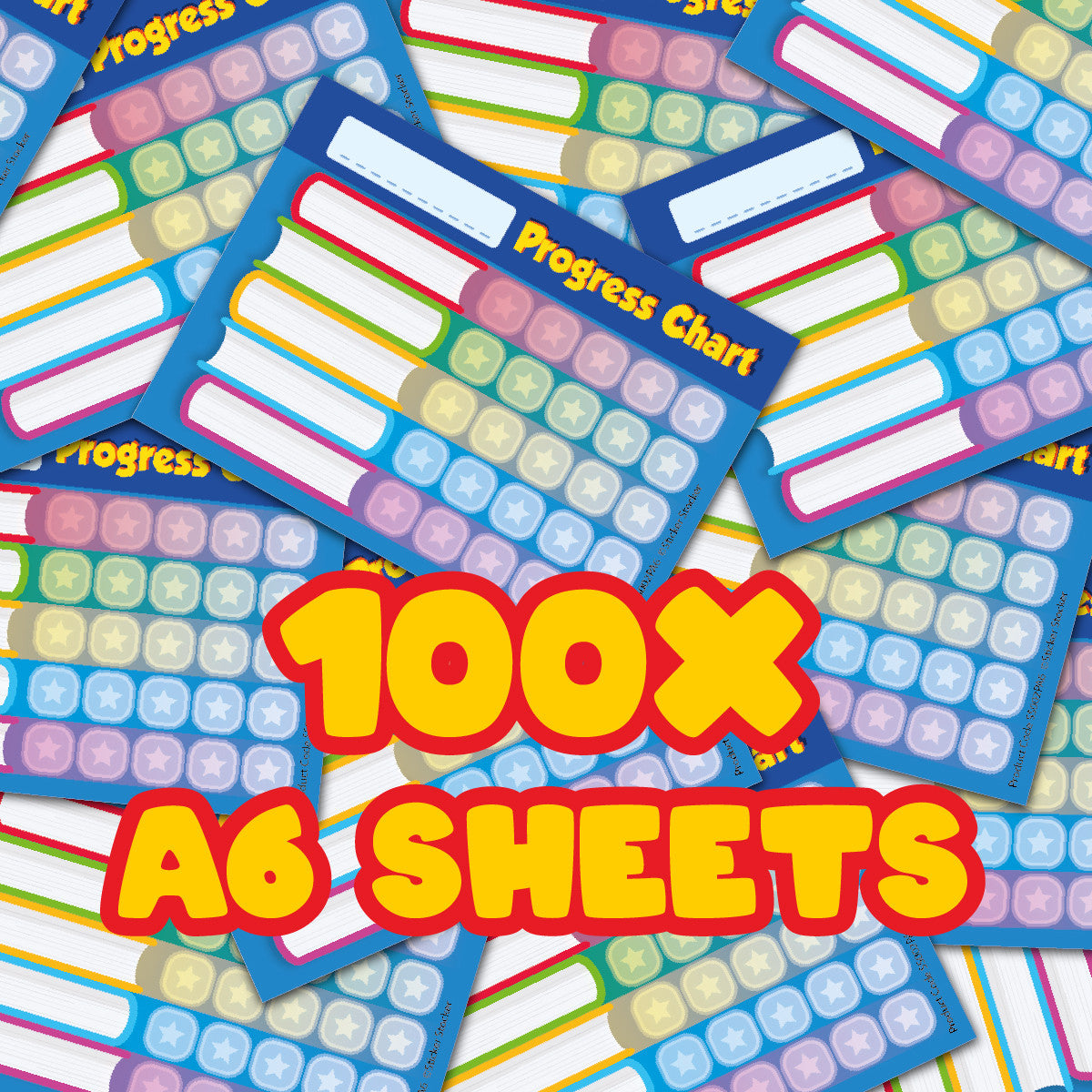 Sticker Stocker - A6 Praise Note Pad 100 Sheet Incentive Chart Rewards - Book Progress Chart