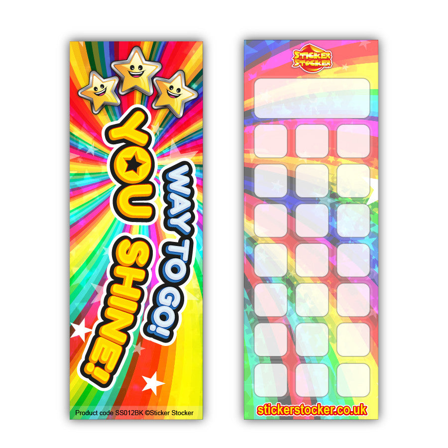 Sticker Stocker - 30 Way To Go Reading Classroom Reward Bookmarks Ideal For School Teachers
